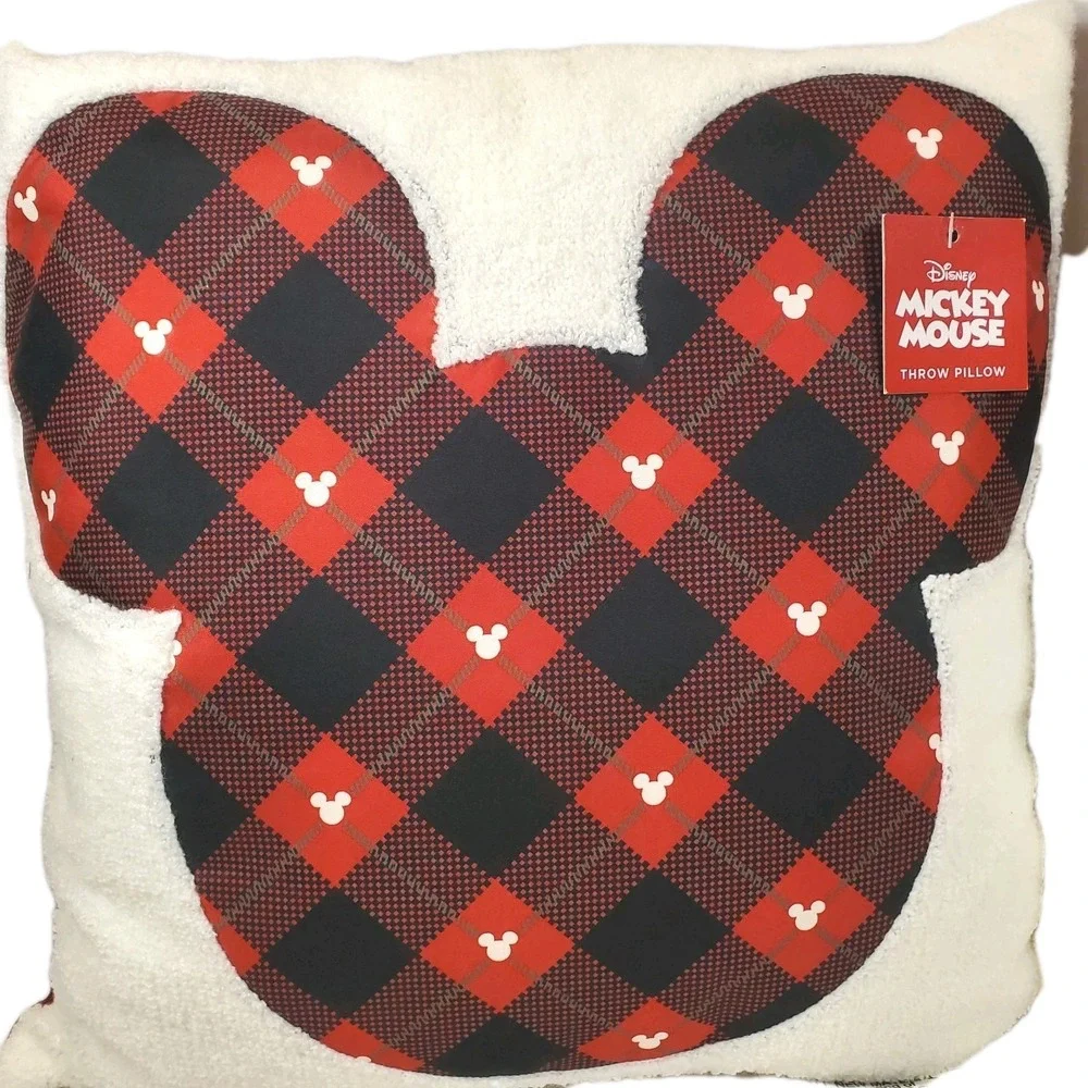 Christmas Throw Pillow Mickey Mouse & Minnie‎ Mouse Disney New with tags (2)
